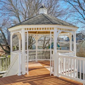 Luxury gazebo custom design in Dubai with modern outdoor seating and premium materials