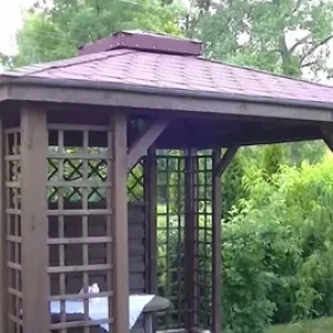 Beautifully designed gazebo built in Dubai, perfect for shade, comfort, and outdoor gatherings.
